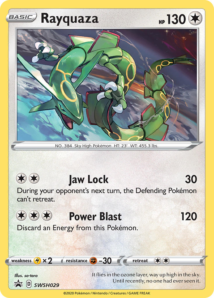 Rayquaza Pokémon card