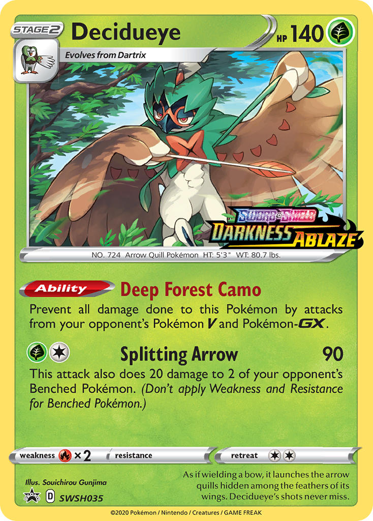 Decidueye Pokémon card