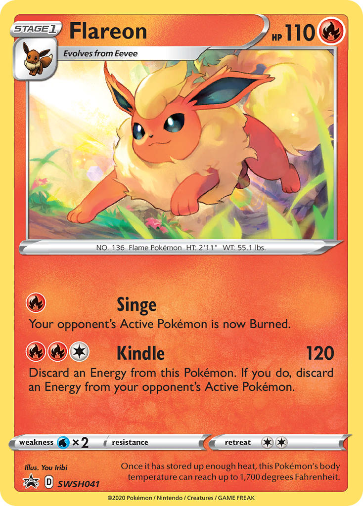Flareon Pokémon card
