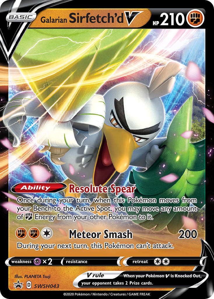 Galarian Sirfetch'd V Pokémon card