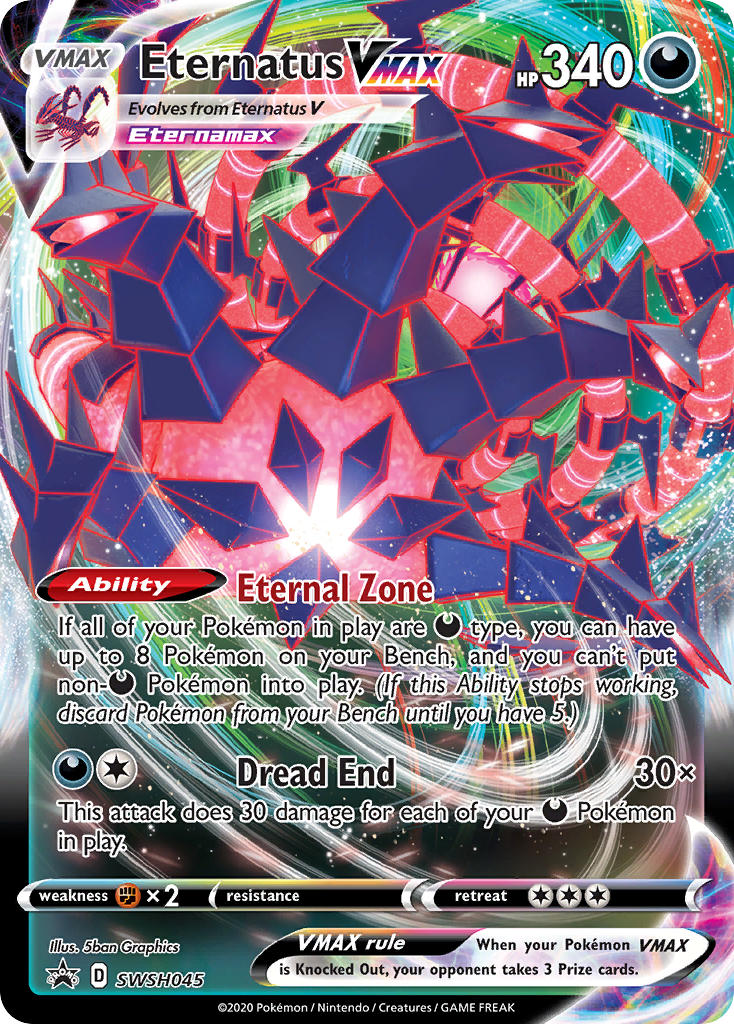 Eternatus VMAX Pokémon card