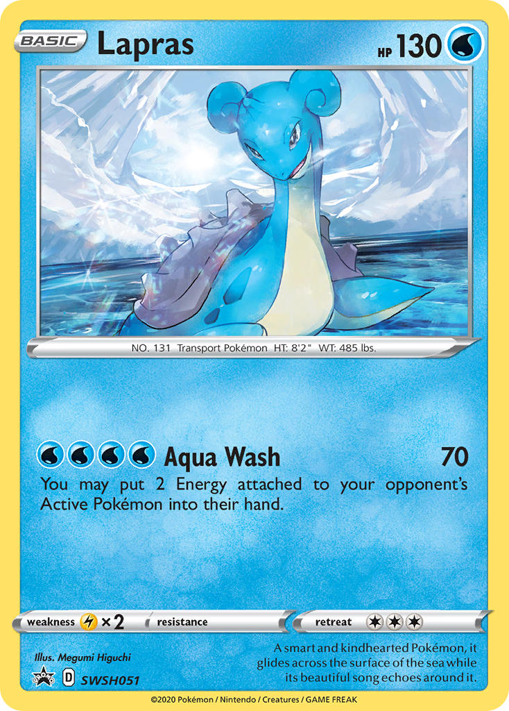 Lapras Pokémon card