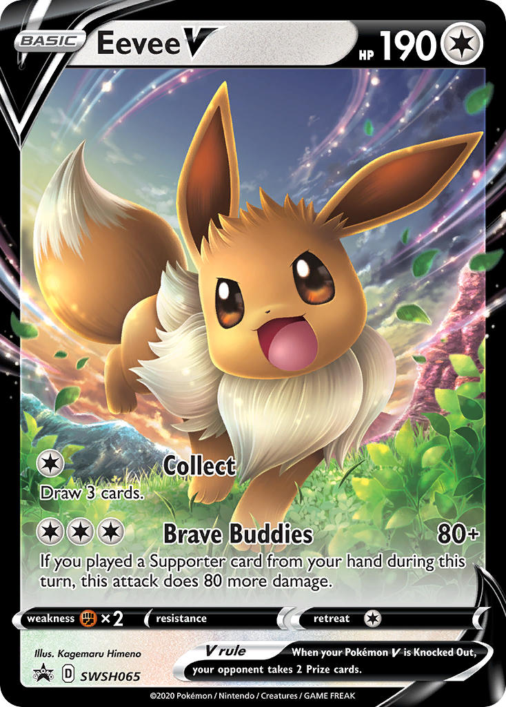Eevee V Pokémon card