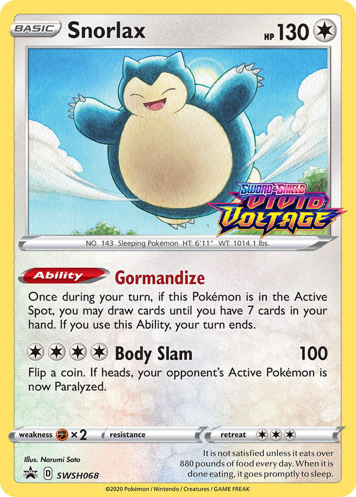 Snorlax Pokémon card
