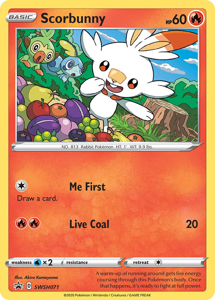 Scorbunny Pokémon card