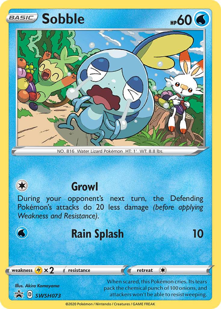 Sobble Pokémon card