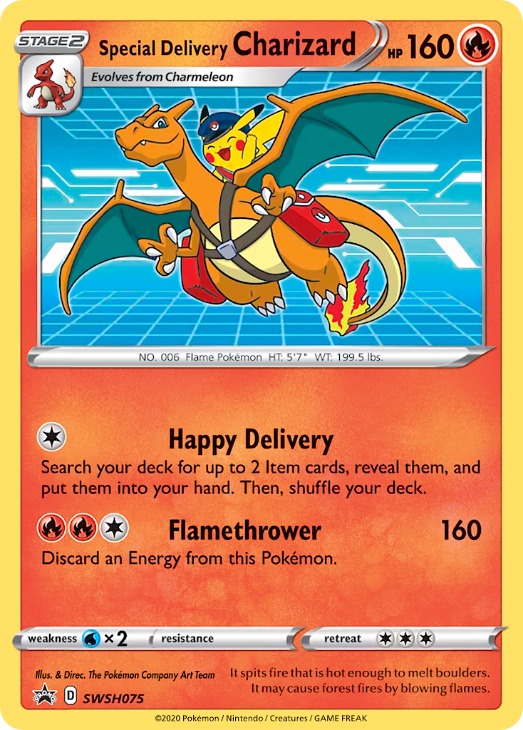 Special Delivery Charizard Pokémon card