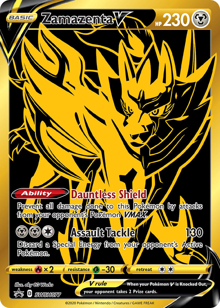 Zamazenta V Pokémon card
