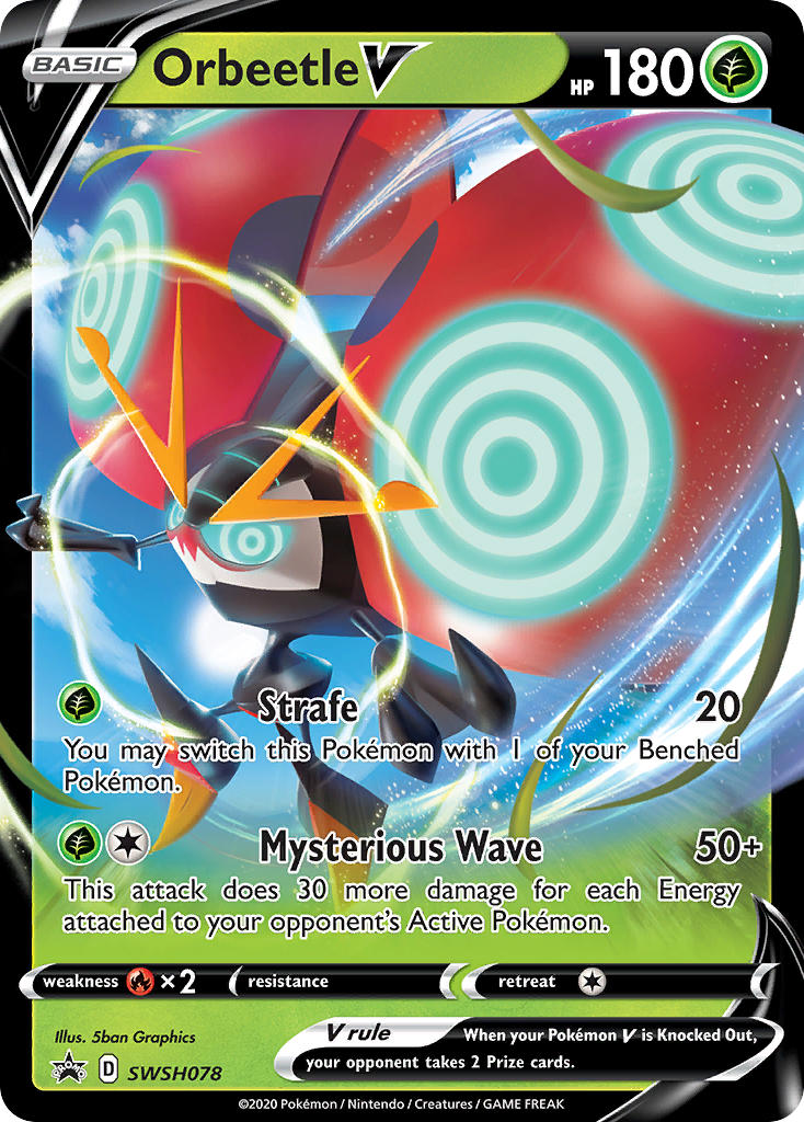 Orbeetle V Pokémon card