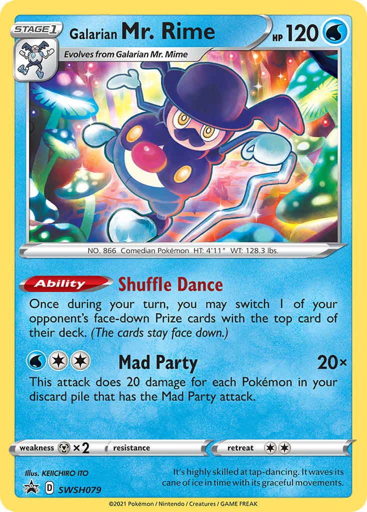 Galarian Mr. Rime Pokémon card