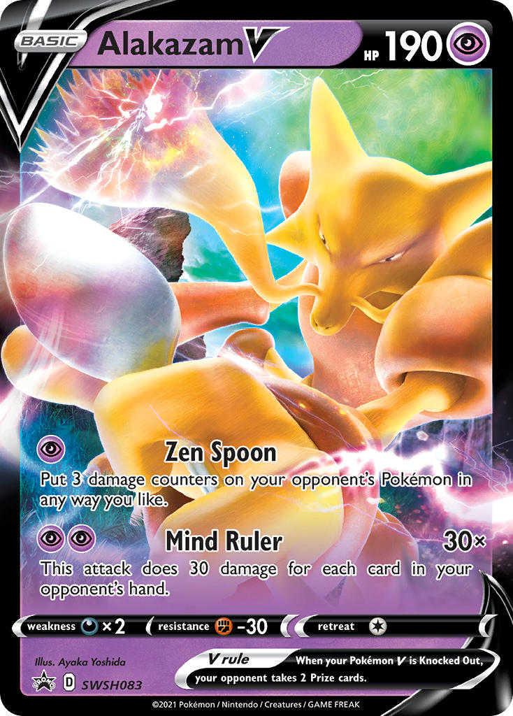 Alakazam V Pokémon card