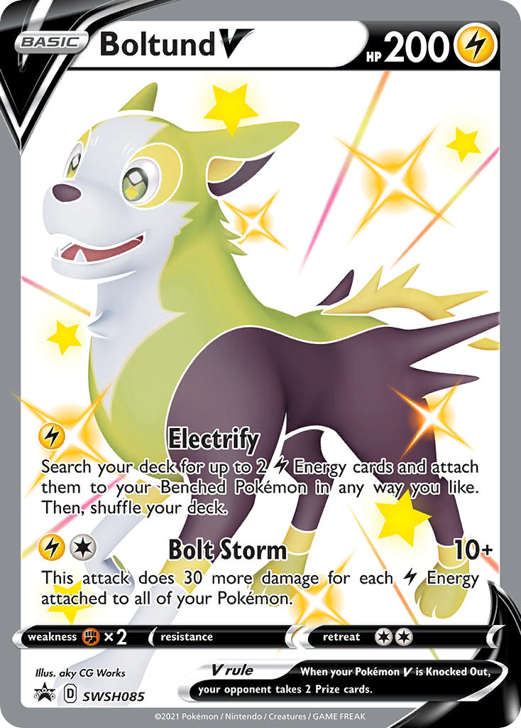 Boltund V Pokémon card