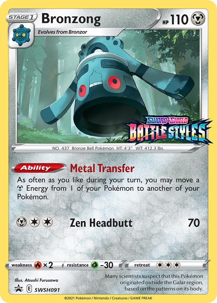 Bronzong Pokémon card