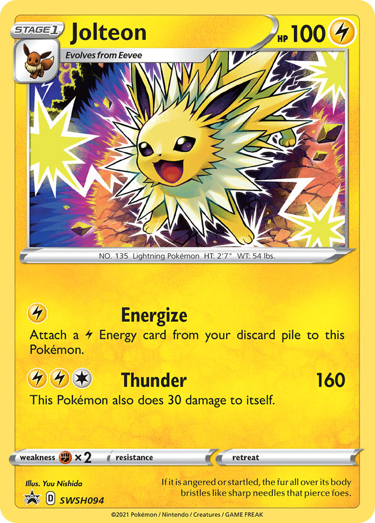 Jolteon Pokémon card