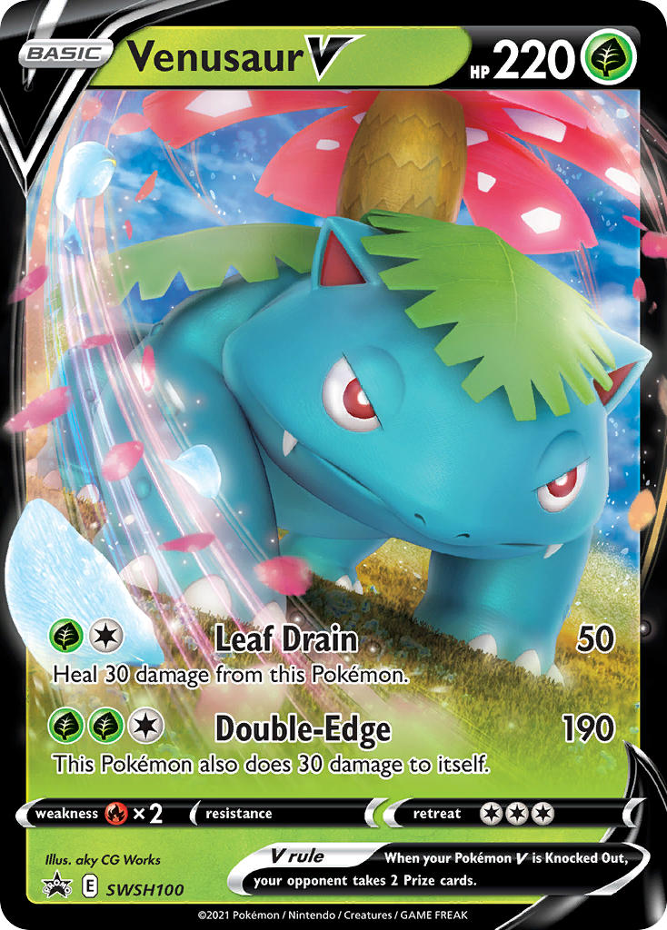 Venusaur V Pokémon card