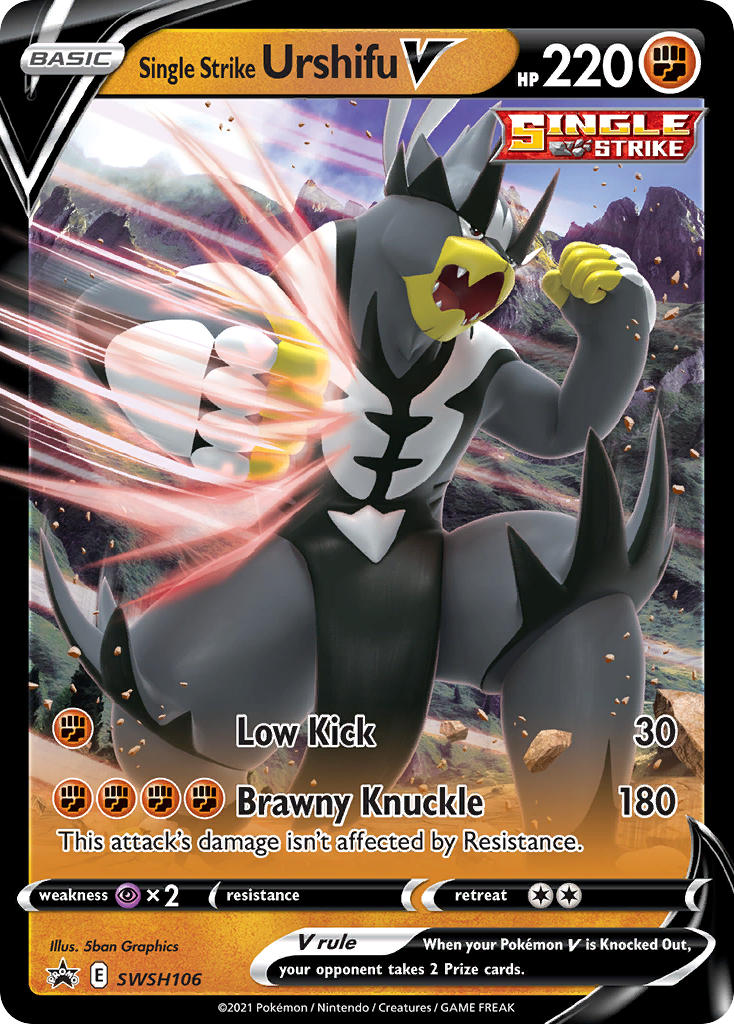 Single Strike Urshifu V Pokémon card