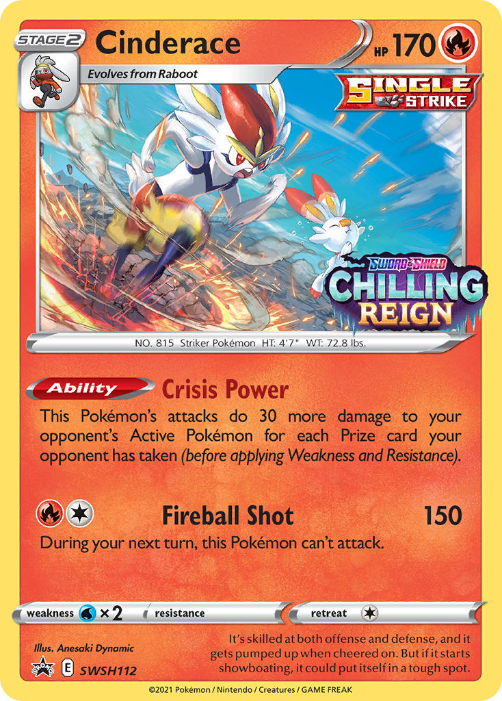 Cinderace Pokémon card