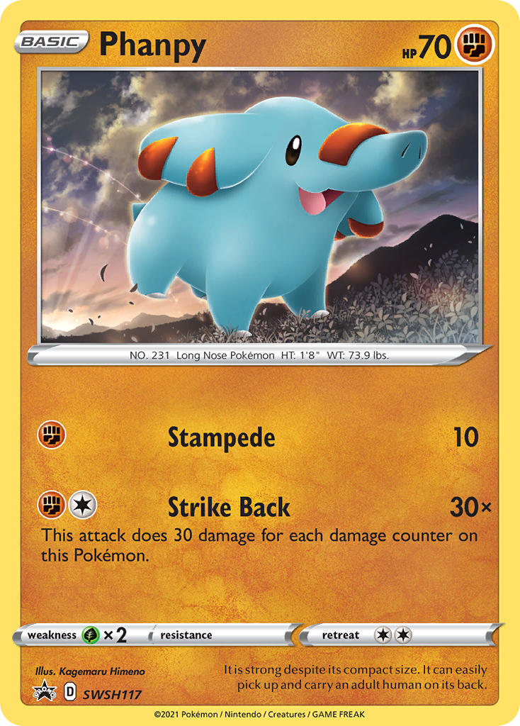 Phanpy Pokémon card
