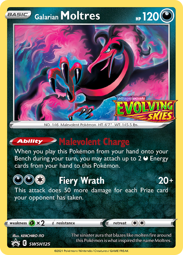 Galarian Moltres Pokémon card