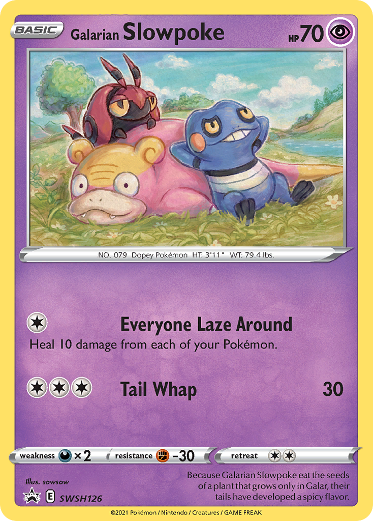 Galarian Slowpoke Pokémon card