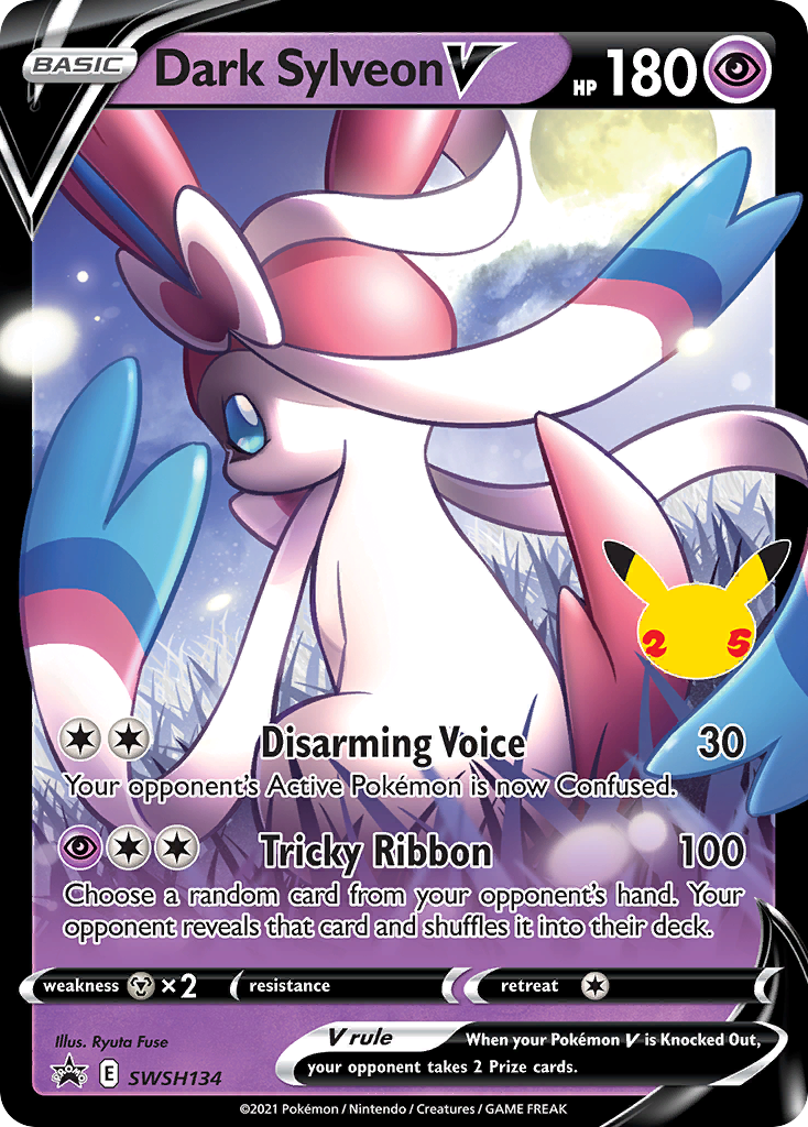 Dark Sylveon V Pokémon card