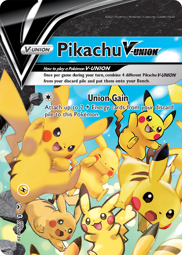 Pikachu V-UNION Pokémon card