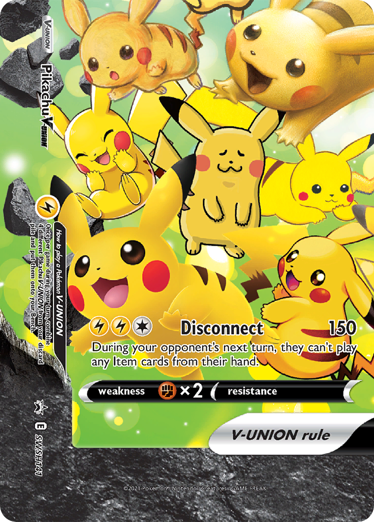 Pikachu V-UNION Pokémon card
