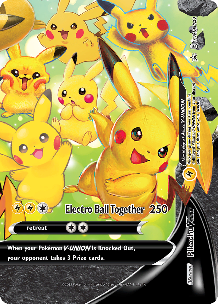 Pikachu V-UNION Pokémon card