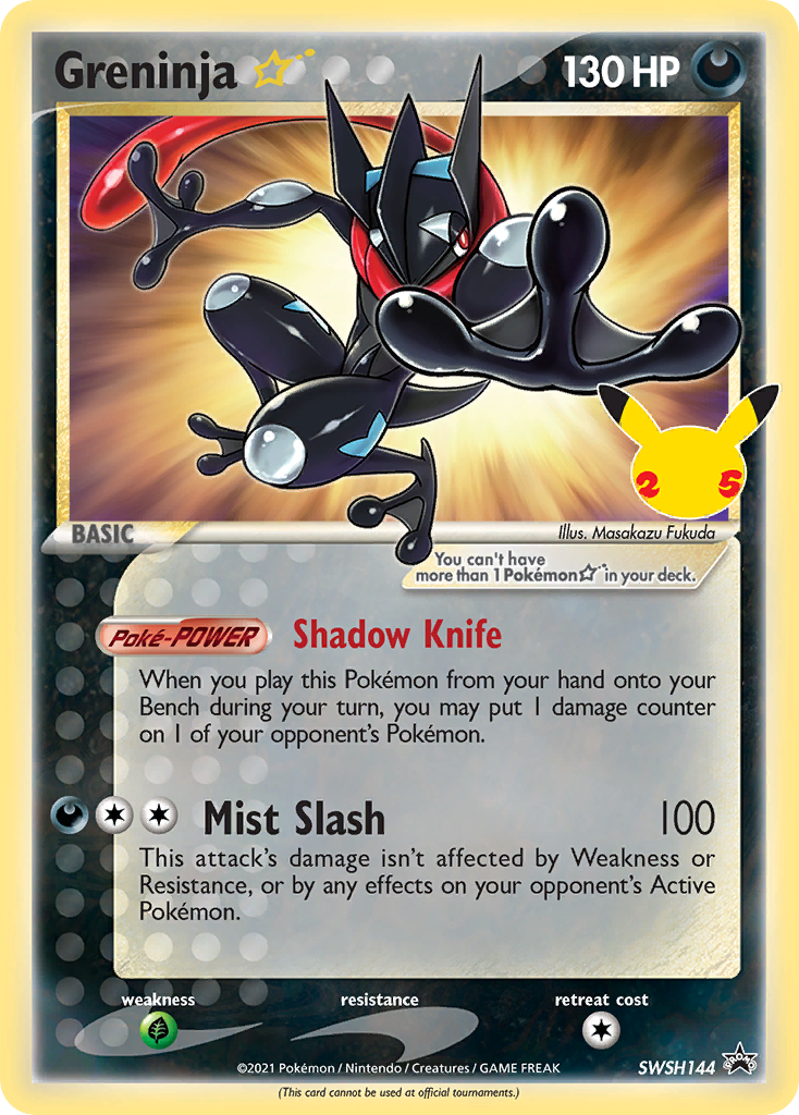 Greninja Star Pokémon card