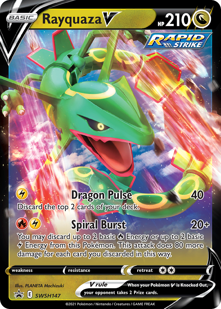 Rayquaza V Pokémon card