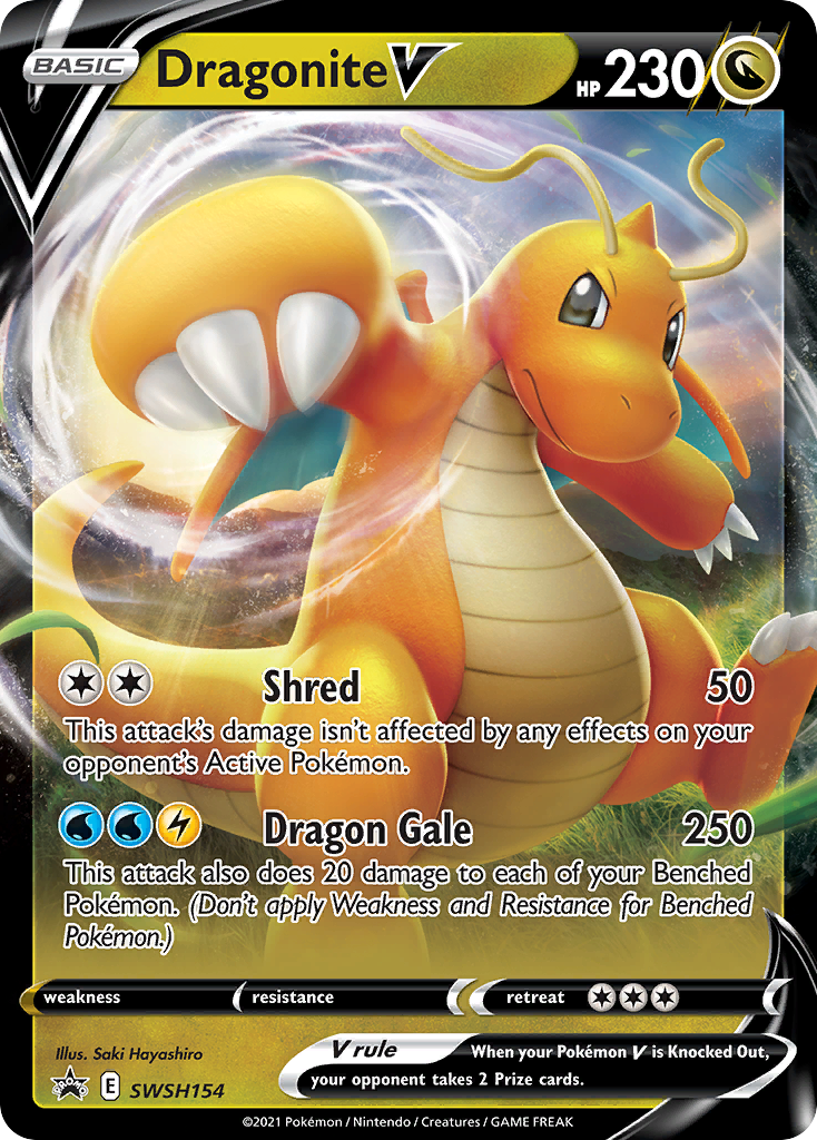 Dragonite V Pokémon card