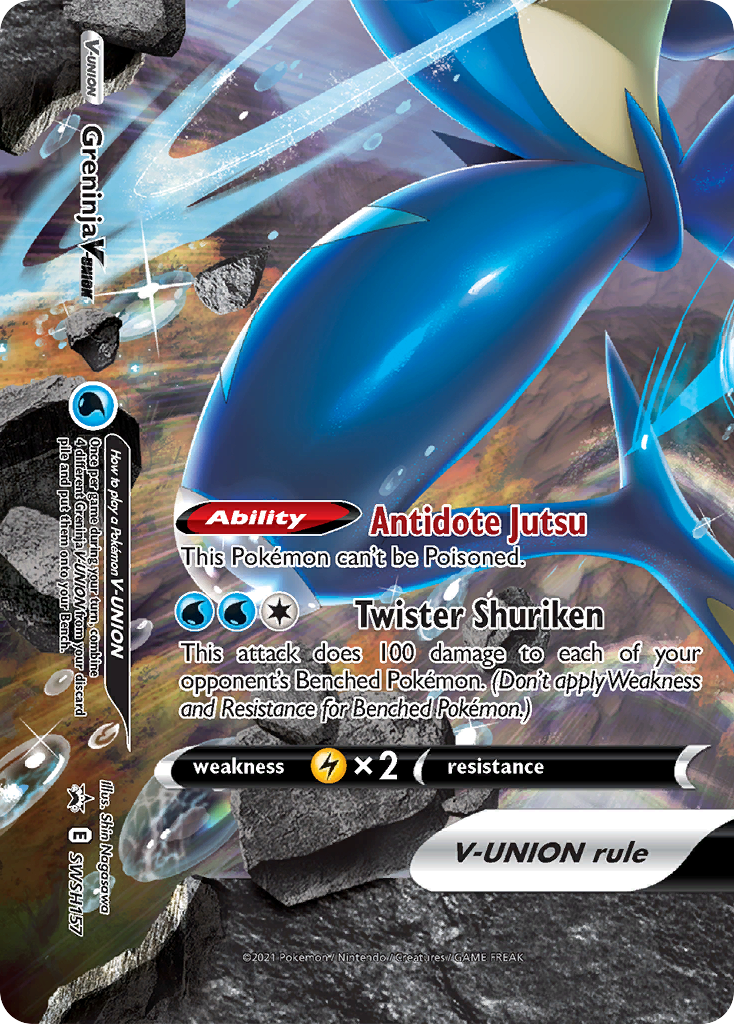Greninja V-UNION Pokémon card