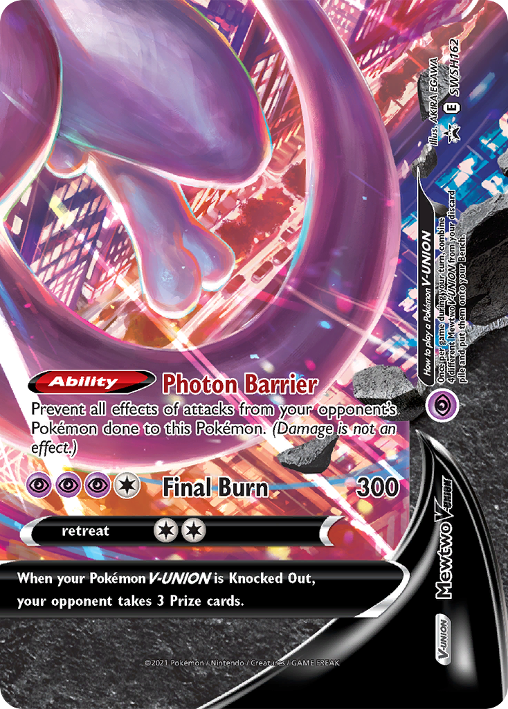 Mewtwo V-UNION Pokémon card