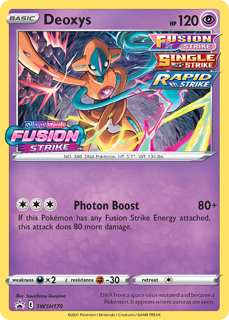 Deoxys Pokémon card