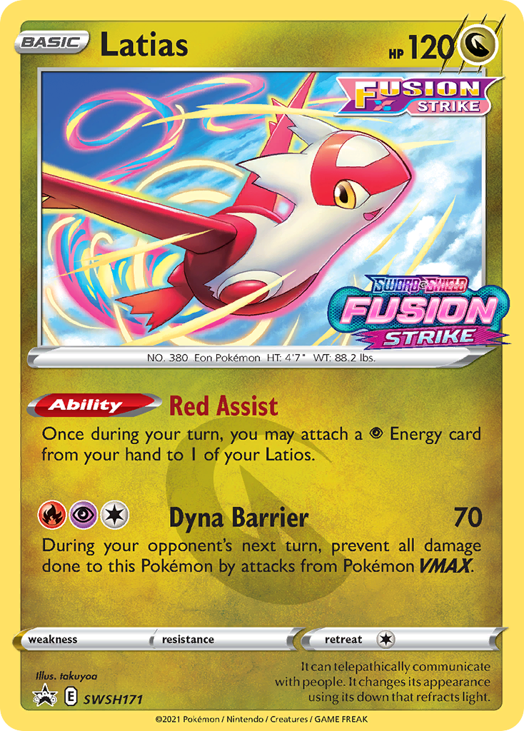 Latias Pokémon card