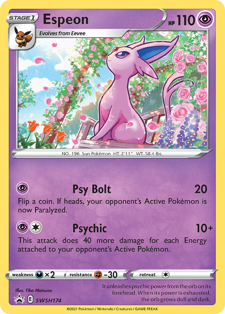Espeon Pokémon card