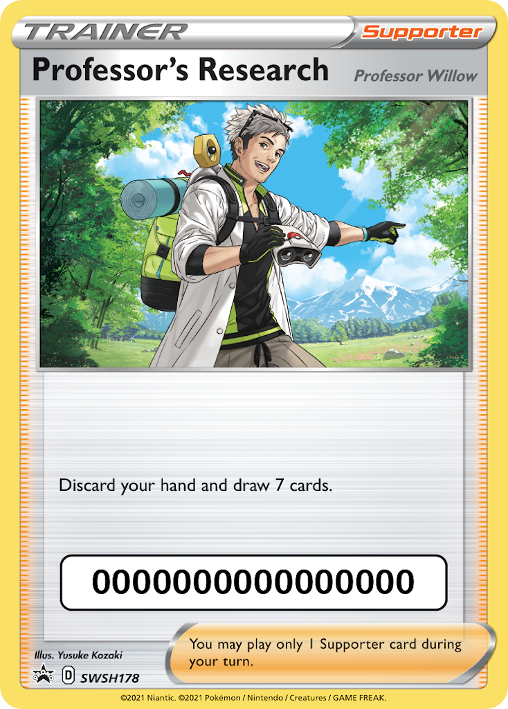 Professor's Research [Professor Willow] Pokémon card