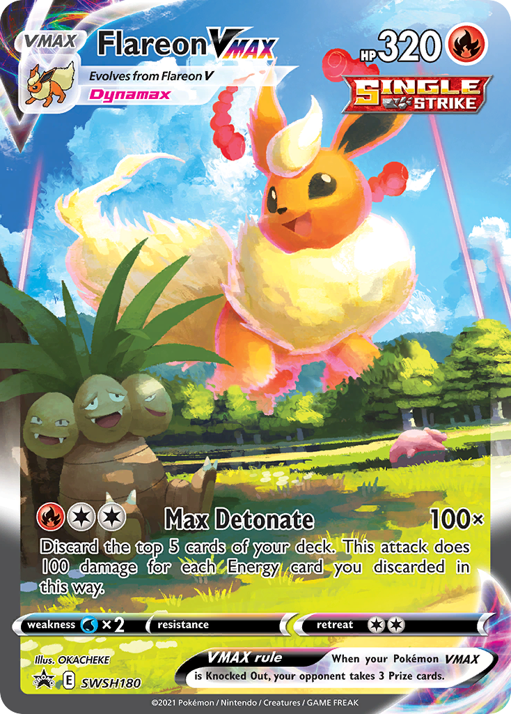 Flareon VMAX Pokémon card