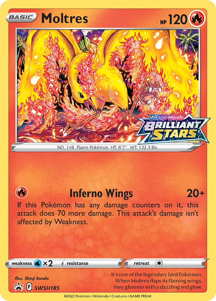 Moltres Pokémon card