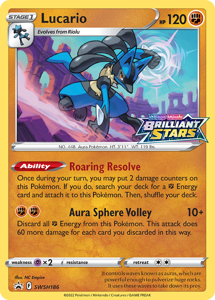 Lucario Pokémon card