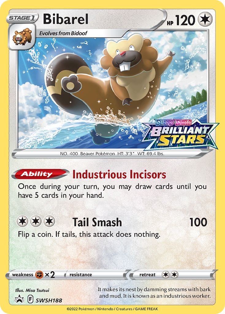 Bibarel Pokémon card