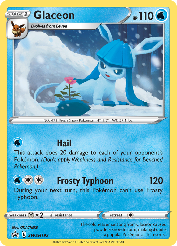Glaceon Pokémon card