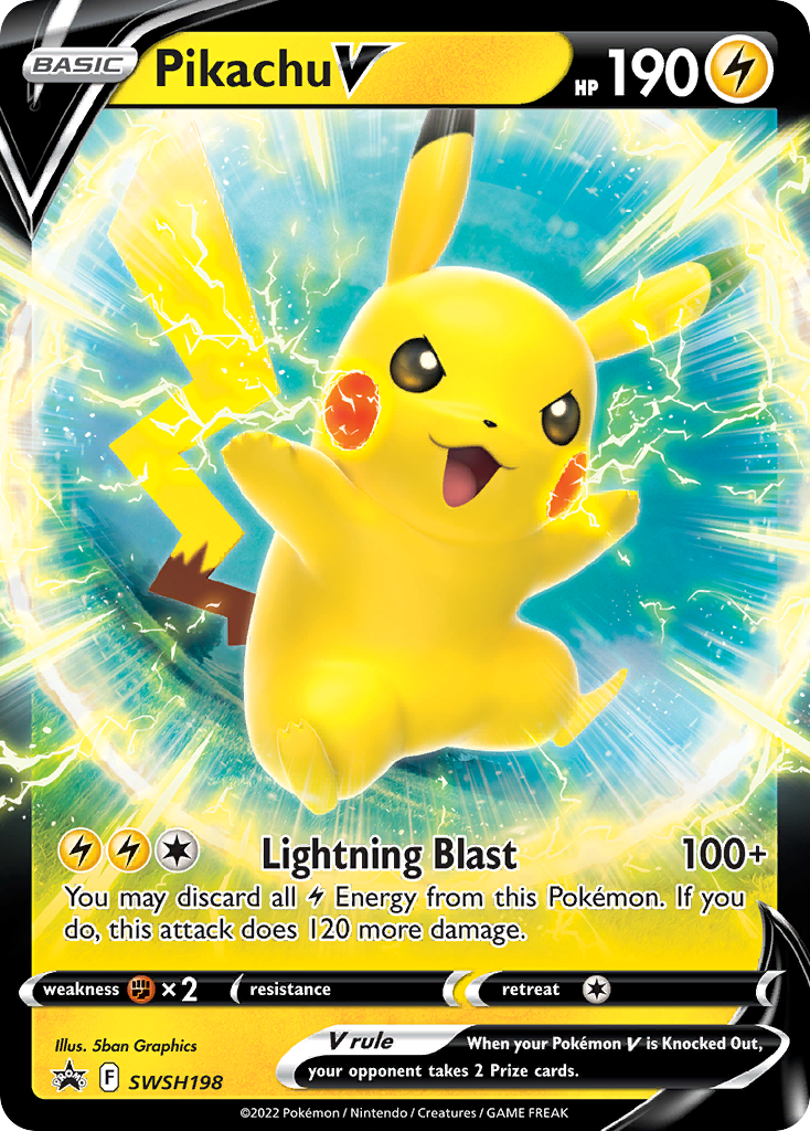 Pikachu V Pokémon card