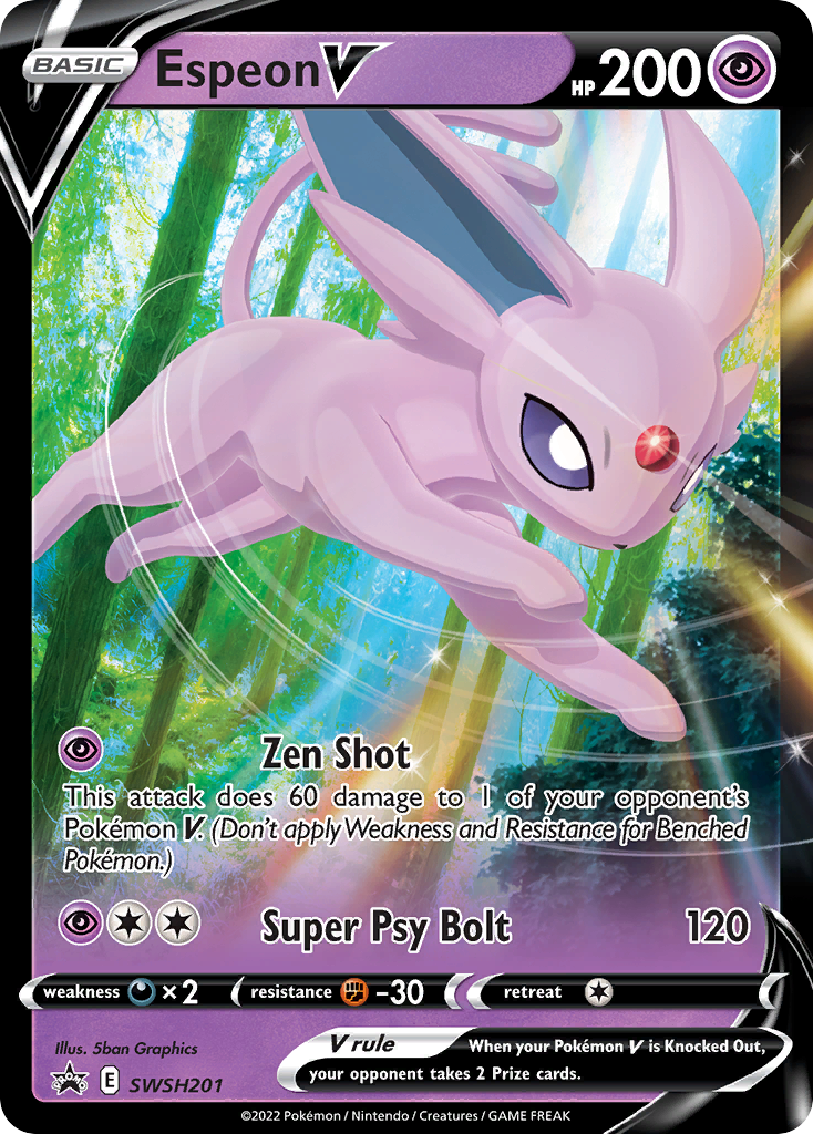 Espeon V Pokémon card