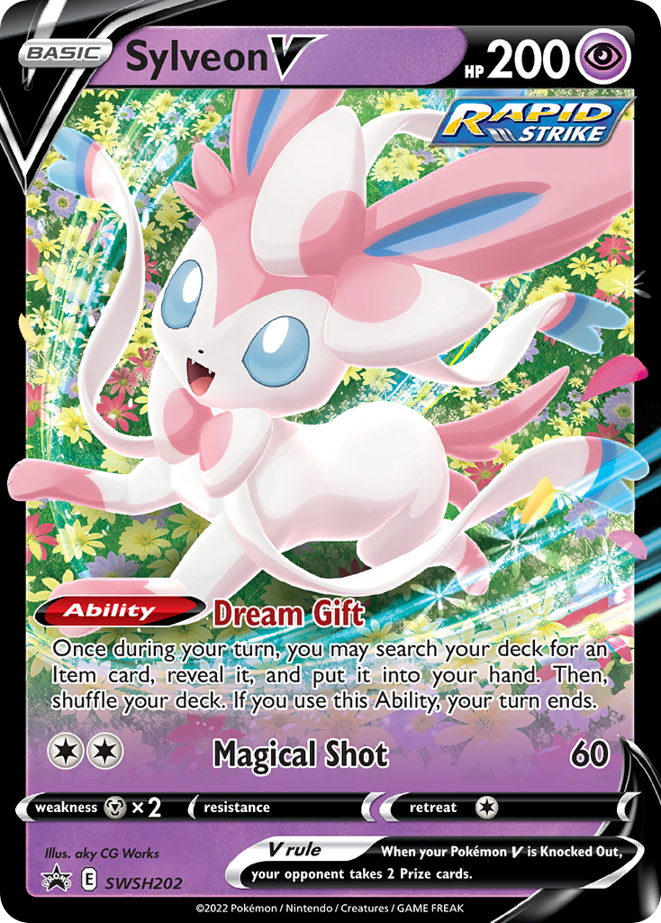 Sylveon V Pokémon card