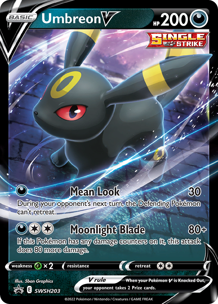 Umbreon V Pokémon card