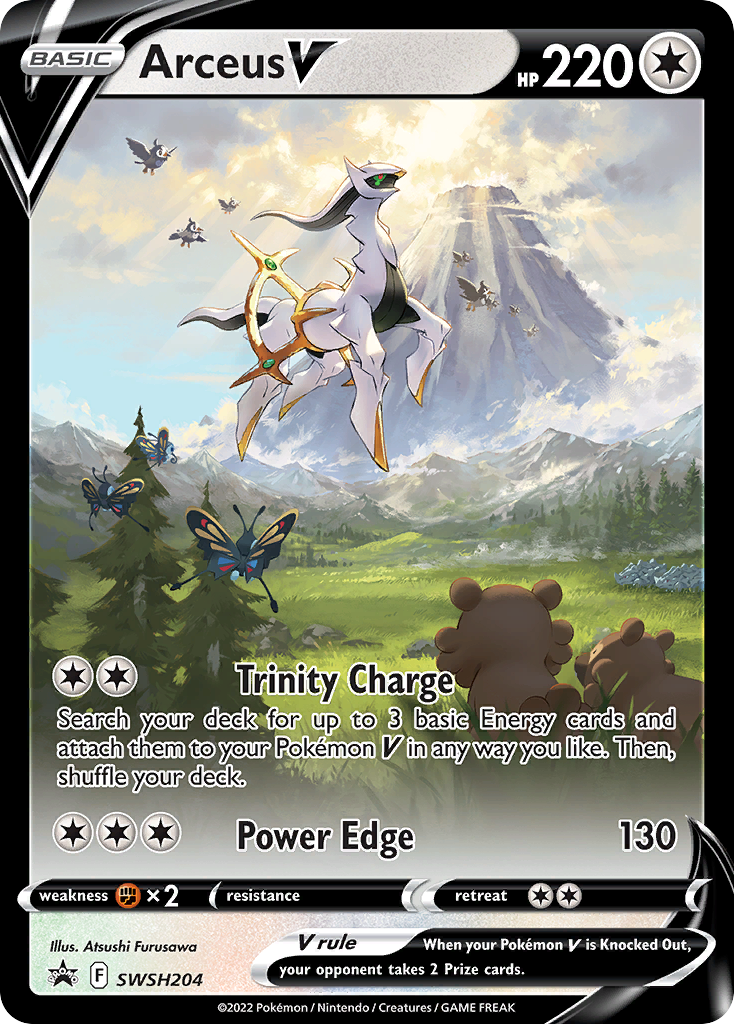 Arceus V Pokémon card