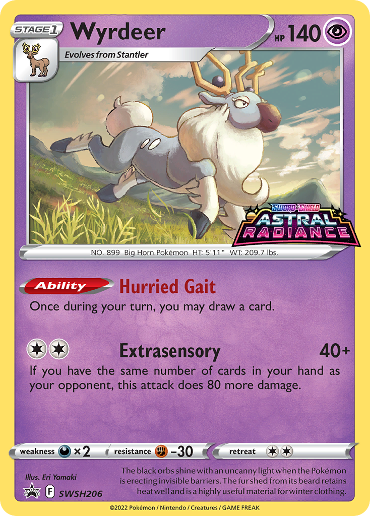 Wyrdeer Pokémon card