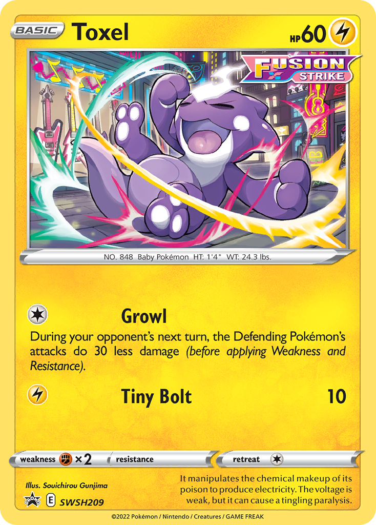 Toxel Pokémon card