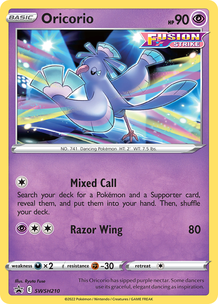 Oricorio Pokémon card